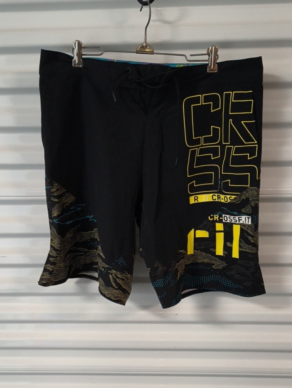 Men's Reebok Crossfit Cordura Board Shorts Black B83947 Size 34